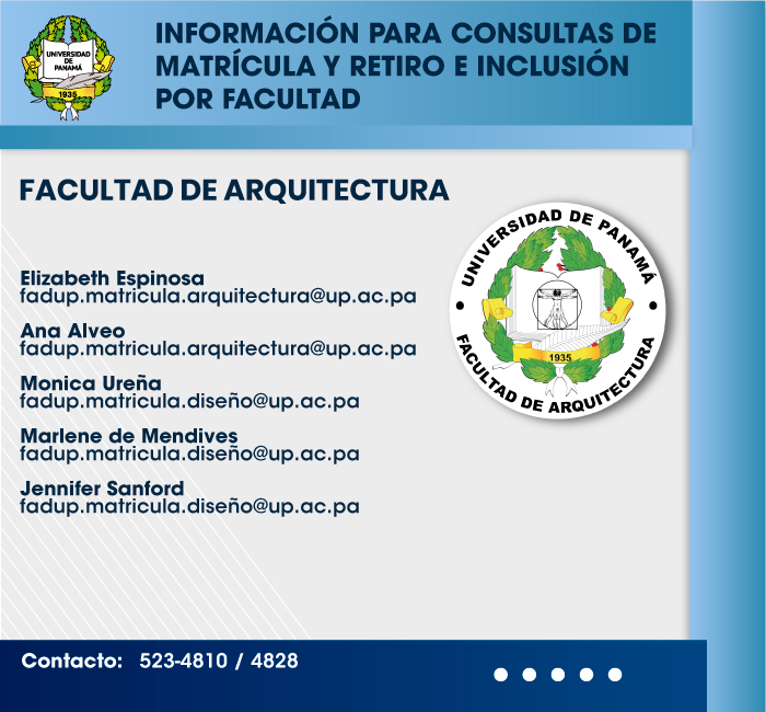 Contactos Arquitectura