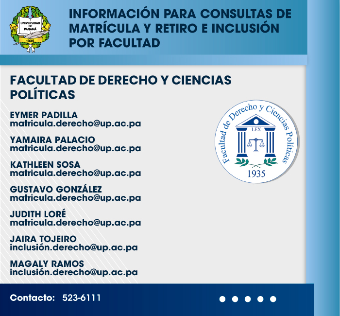 contactos derecho